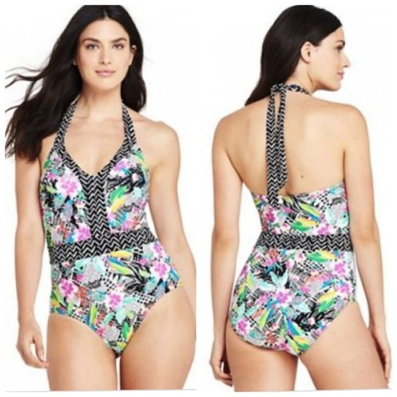 Lands' End Other - Land's End NWOT Halter floral Swimsuit size 8